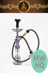 Khalil Maamoon Safari Star 22 Inch Single Hose Hookah - Assorted Colors [2324]