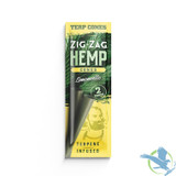 Zig-Zag Terpene Infused Hemp Cones - Pack of 2 - Display of 15 Pouches - Limoncello