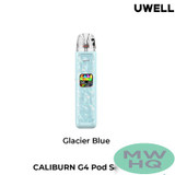 Uwell CALIBURN G4 1300mAh Pod System Starter Kit With 2 x 3ML Refillable CALIBURN GPP Integrated Coil Cartridge Pod