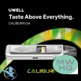 Uwell CALIBURN G4 1300mAh Pod System Starter Kit With 2 x 3ML Refillable CALIBURN GPP Integrated Coil Cartridge Pod