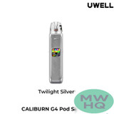Uwell CALIBURN G4 1300mAh Pod System Starter Kit With 2 x 3ML Refillable CALIBURN GPP Integrated Coil Cartridge Pod