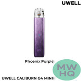 Uwell CALIBURN G4 Mini 1100mAh Pod System Starter Kit With 3ML Refillable CALIBURN GPP Integrated Coil Cartridge Pod