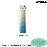 Uwell CALIBURN G4 Mini 1100mAh Pod System Starter Kit With 3ML Refillable CALIBURN GPP Integrated Coil Cartridge Pod