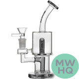 BoroTech Popular Glass Water Pipe Dab Rig With Double Slitted Cut Perc Designed By Calibear - 230 Grams - 7.5 Inches [TO005-S]