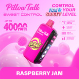 Pillow Talk Sweet Control SC40000 Puffs 20ML Disposable Device With Ice & Sweet Control - Display of 5 - TEXAS COMPLIANT - Raspberry Jam