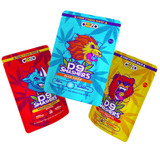 Dozo Delta D9 Smashers Gummies 10000MG - Pack of 20 - Display of 5 Packs - Blue Razz (Hybrid), Tropical Punch (Sativa), Tutti Frutti (Indica)