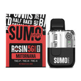 Half Bak'd Sumo Rosin Blend Delta THC-P + THC-H + THC-A Disposable Device 5G With LED Screen - Display of 5 - Motornana (Hybrid)