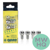 Ooze Quartz Dome Dual Glass Coils - Pack of 5