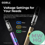 CCELL M3b 350mAh Variable Voltage 510 Thread Rechargeable Battery With USB Adapter