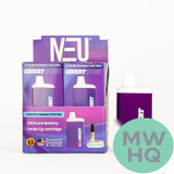 Neu Covert PUSH 650mAh Variable Voltage 510 Thread Rechargeable Cartridge Battery - Display of 6