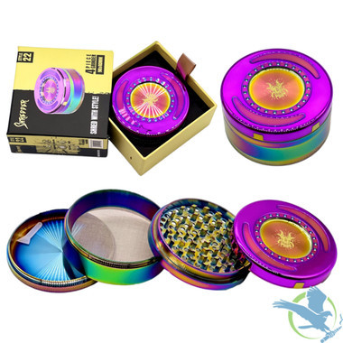 Shredder 4 Piece Extra Large Grinder - Style 22 - 90mm - 4 Part