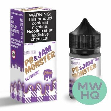 PB & Jam Monster Synthetic Nicotine Salt E-Liquid 30ML