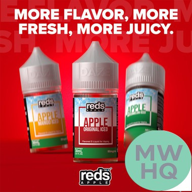 Reds Apple Nicotine Salt E-Liquid By 7 Daze 30ML