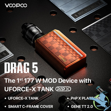 Voopoo Drag 5 177W Dual 18650 Starter Kit With 5.5ML UFORCE-X Tank