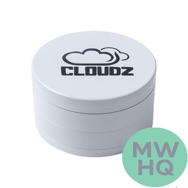 Cloudz Smoke Grinderz Grinder - 75mm - 4 Parts - Assorted Colors - Display of 6 (MSRP $14.99 Each)
