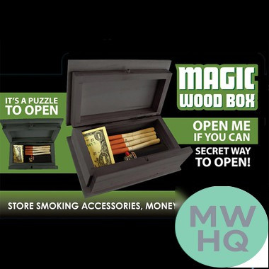 Smokezilla Wood Magic Storage Box - Assorted Designs - Display of 6 [22899] (MSRP $15.99 Each)
