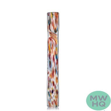 Dragon Platinum Glass One Hitter Chillum Hand Pipe - 105MM - Assorted Colors - Display of 24 [DP-21] (MSRP $5.00 Each)