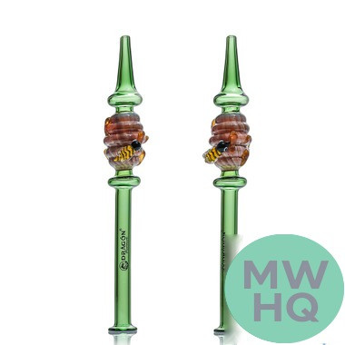 Dragon Platinum Nectar Collector With 14MM Male Titanium Tip - 200MM - Assorted Colors [PNC-008] (MSRP $20.00)