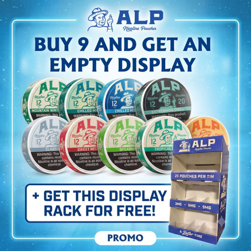 ALP Nicotine Pouches - 20 Pouches Per Can - Pack of 5 Cans - Promo