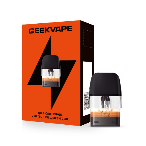 GeekVape Q 2ML Top Fill Replacement Cartridge Pod - Pack of 3 - 0.6 ohm Mesh (NEW)