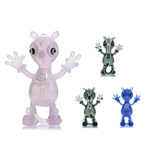 Dragon Glass Cartoon Character Water Pipe With Inline Perc - 190 Grams - 5.5 Inches - Assorted Colors [DGE-489]