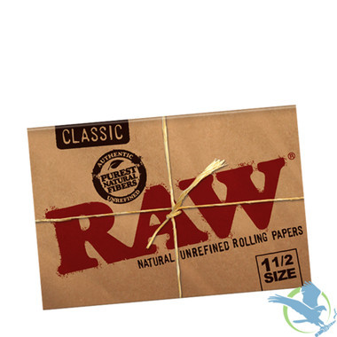 RAW Rolling Papers - 1 1/2 Size - 25 Pack 