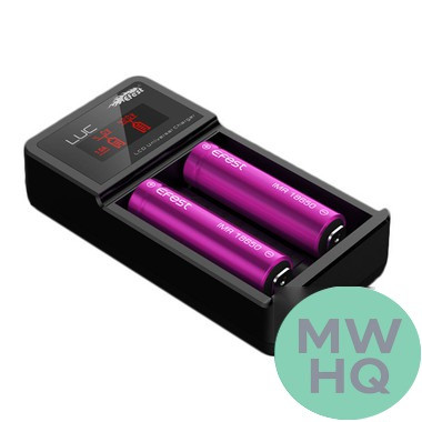 Efest LUC V2 - Dual Slot LCD Battery Charger With Car Charger