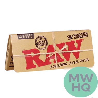 RAW Rolling Papers - King Size Supreme - 24 Pack