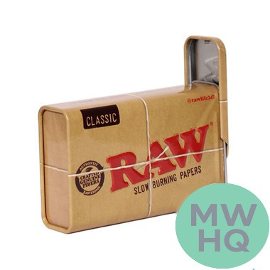 RAW Metal Slide Top Tin - Metal Carrying Case