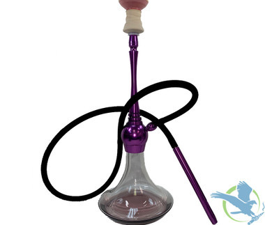 NeverXhale Premium Aluminum Glass Hookah - 23 Inches - Assorted Colors [30485 S] 