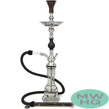 Khalil Mamoon 31 Inch Kahraamana Single Hose Hookah - Assorted Colors [KM 2089]