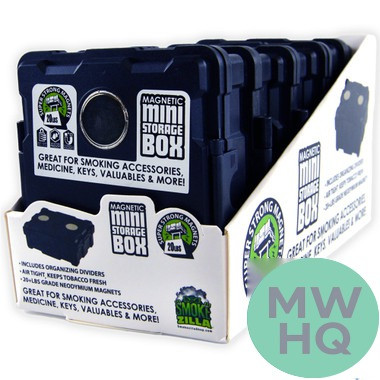 Smokezilla Mini Magnetic Storage Box - Display of 5