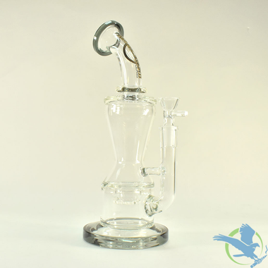Big B Mom Glass Water Pipe With Honeycomb Perc and Flare Base - 605 Grams - 10.75 Inches - Assorted Colors [N-BM191 / BM191]