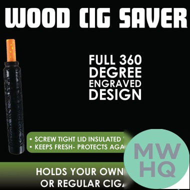 Smokezilla Wooden Cig Saver - Assorted Designs - Display of 12
