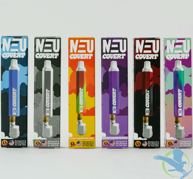 Neu Covert 320mAh Variable Voltage 510 Thread Rechargeable Cartridge Battery - Display of 6 - 7 Colors, Black Red, Purple Blue (Color Change Edition), Orange Yellow (Color Change Edition), Silver, Blue