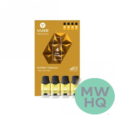 Vuse Alto 1.8ML Prefilled Nicotine Replacement Pods - Pack of 4 Pods - Display of 5 Packs