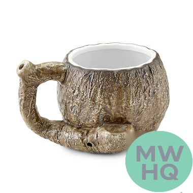 Coconut Ceramic Pipe Mug By Fashioncraft