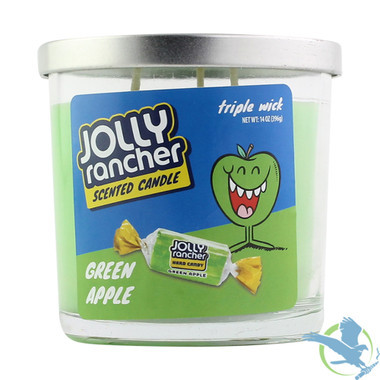Jolly Rancher Scented Candle - Green Apple,14 oz,3 oz