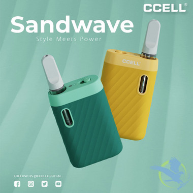 CCELL Sandwave 400mAh Variable Voltage 510 Thread Battery With Type-C Cable