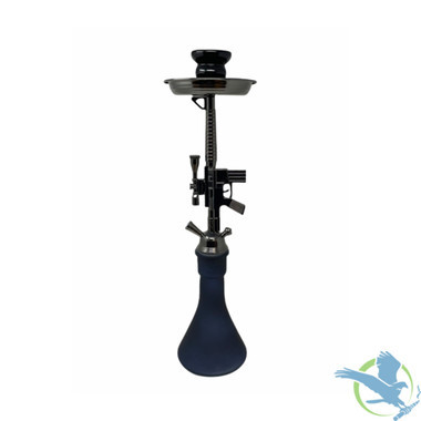 Zebra Smoke Sniper 29 Inch Double Hose Hookah - Assorted Colors