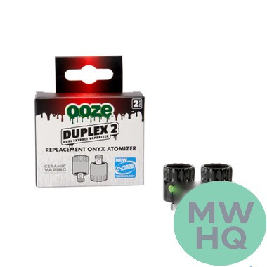Ooze Duplex 2 Onyx Replacement Atomizer - Pack of 2