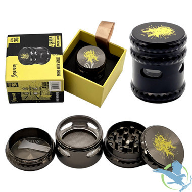 Shredder 4 Piece Extra Small Grinder With Horizontal Window - Style 26 - 44mm - 4 Part