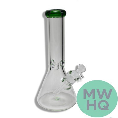 Headway Glass Water Pipe Beaker Base Straight Neck Ice Catcher With Diffused Downstem - 900 Grams - 12 Inches - Assorted Colors [HW-G11]