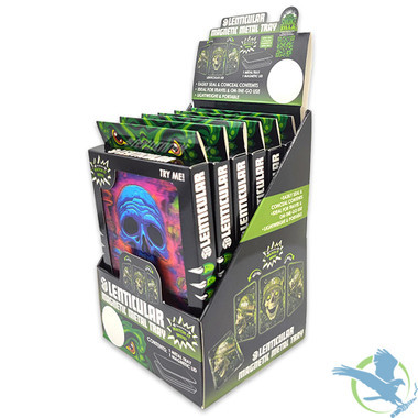 Smokezilla Lenticular 3D Magnetic Metal Rolling Tray - Assorted Designs - Display of 6 [24205]