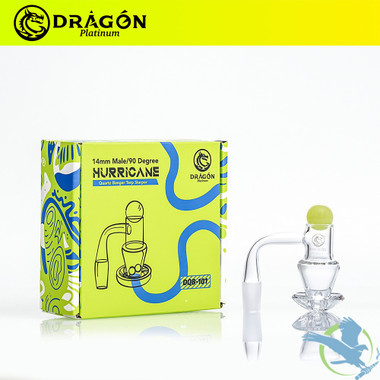 Dragon Platinum Hurricane Quartz Banger Terp Slurper Spinner Kit - 90 Degree [DQB-101]