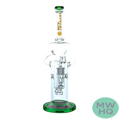 Tsunami Glass Water Pipe Recycler Concentrate Rig With Circ Perc - 860 Grams - 15 Inches