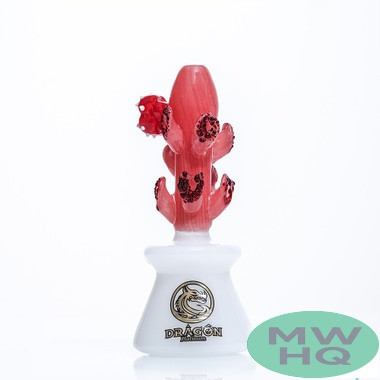Dragon Platinum Glass Hand Pipe Coral Pot Shape - 100 Grams - 4.5 Inches - Assorted Colors [WPH-411]