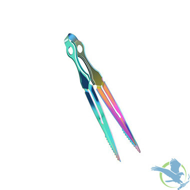 Zebra Smoke Metal Handle Tong - Assorted Colors