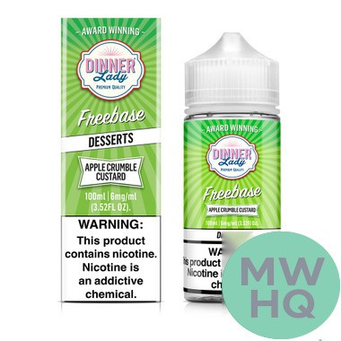 Dinner Lady Freebase Nicotine E-Liquid 100ML