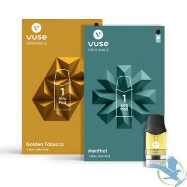 Vuse Alto 1.8ML Prefilled Nicotine Replacement Pod - Display of 5